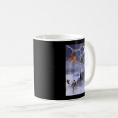 Lustig, es regnet Hunde und Katzen Kaffeetasse (VorderseiteRechts)