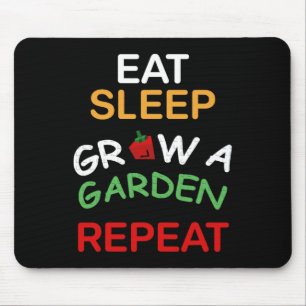 Lustig Essen Schlafen Wachsen Ein Garten Wiederhol Mousepad