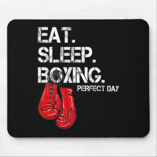 Lustig Essen. Schlafen. Wiederholen. Boxfan Perfek Mousepad