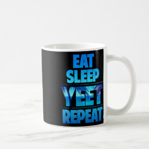 Lustig Essen Schlafen Yeet Wiederholen Vintage Kaffeetasse