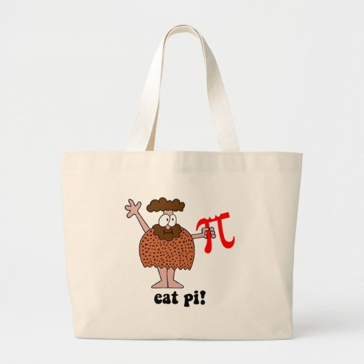 Lustig essen Sie PU-Mathe Jumbo Stoffbeutel (Vorne)