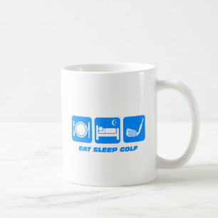 Lustig essen Sie Schlafgolf Kaffeetasse