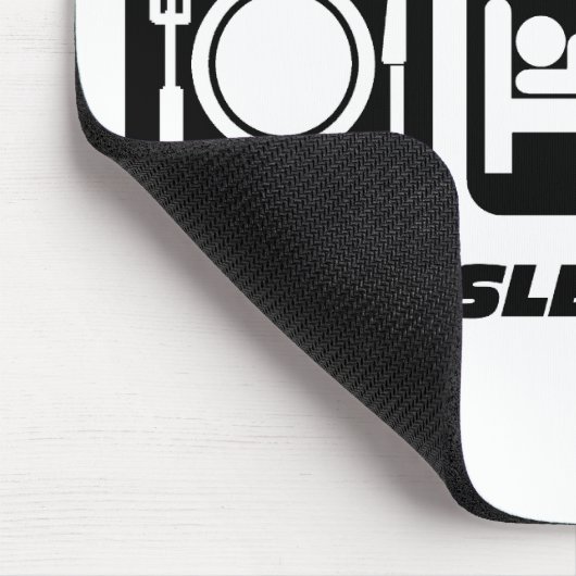 Lustig essen Sie Schlafgolf Mousepad (Ecke)