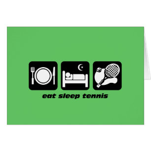 lustig essen Sie Schlaftennis