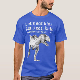 Lustig Essen wir Pünktchen rettet Leben Grammatik T-Shirt