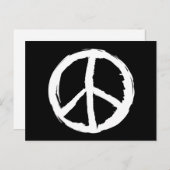 lustig expressionistisch PEACE SIGN | Postkarte (Vorne/Hinten)