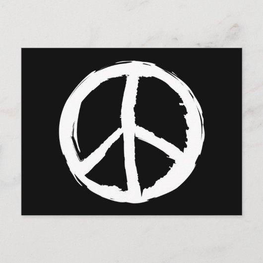 lustig expressionistisch PEACE SIGN | Postkarte (Vorderseite)