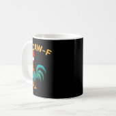 Lustig F-caw-f Huhn Fcawf Huhn Kaffeetasse (Vorderseite Links)