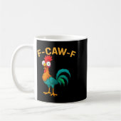 Lustig F-caw-f Huhn Fcawf Huhn Kaffeetasse (Links)