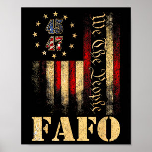 Lustig Fafo Trump Fafo Amerikanisch Usa Poster