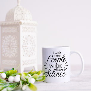 Lustig Fließend in Stille Kaffeetasse