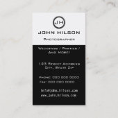 Lustig - Fotograf-Visitenkarte Visitenkarte (Rückseite)