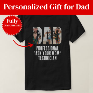 Lustig Frag Deine Mutter Vater T-Shirt