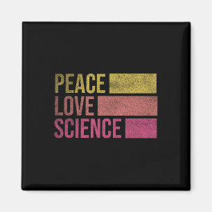 Lustig Frieden Liebe Wissenschaft Liebhaber Mathe  Magnet