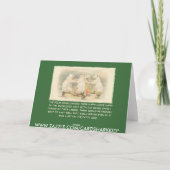 Lustig frohe Feiertage Feiertagskarte (Rückseite)