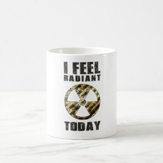 Lustig fühle mich ich leuchtend kaffeetasse