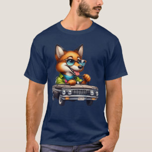 Lustig für Oldtimer-Liebhaber Tiere Neon-Vintage T-Shirt