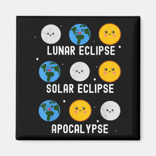 Lustig für Sonnenfinsternis 04 08 24 Magnet