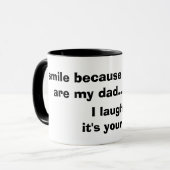 Lustig für Vater Tasse (Vorderseite Links)