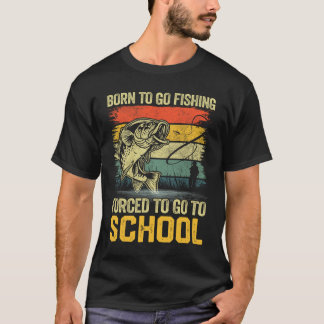 Lustig Geboren Um Zum Angeln Zu Fahren Byss Fisch T-Shirt