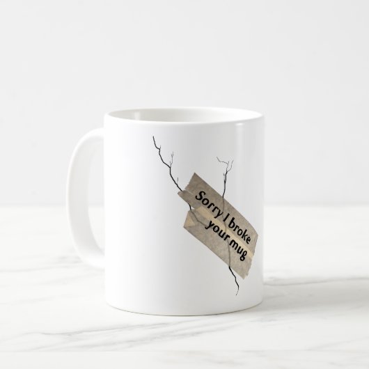 lustig gebrochene Tasse (Vorderseite Links)