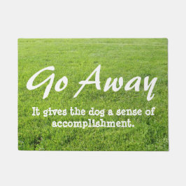 Lustig gehen Fußmatte - Hund weg