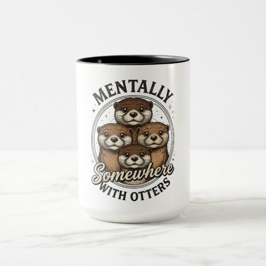 Lustig geistig irgendwo mit Ottern Tasse (Zentrum)