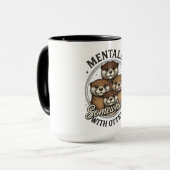 Lustig geistig irgendwo mit Ottern Tasse (Vorderseite Links)