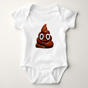 lustig gekackt Emoji Baby Strampler