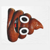 lustig gekackt Emoji-Decke Fleecedecke (Vorderseite (Horizontal))