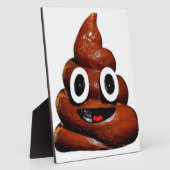 lustig gekackt Emoji Fotoplatte (Seite)