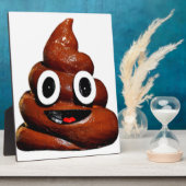 lustig gekackt Emoji Fotoplatte (Seite)
