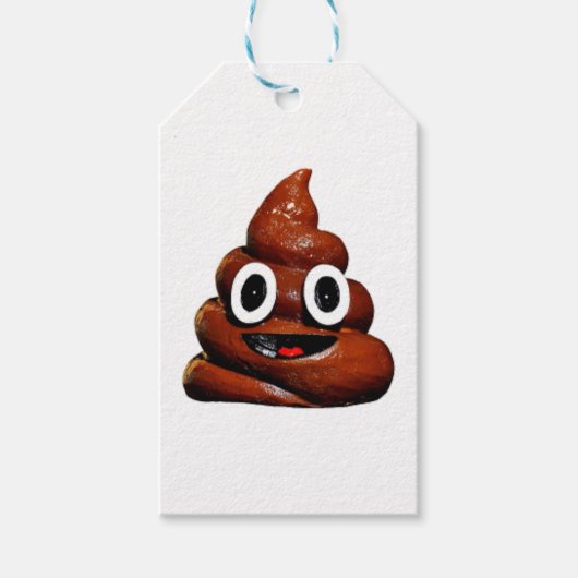 lustig gekackt Emoji Geschenkanhänger (Vorderseite)