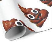 lustig gekackt Emoji Geschenkpapier (Rolleneckpunkt)