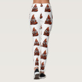 lustig gekackt Emoji-Leggings Leggings (Rückseite)