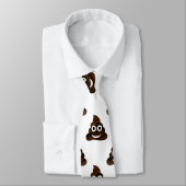 lustig gekackt Emoji menswees Männchen Krawatte (Gebunden)