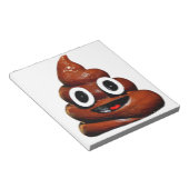 lustig gekackt Emoji Notizblock (angewinkelt)