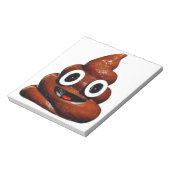lustig gekackt Emoji Notizblock (Rotiert)