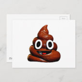 lustig gekackt Emoji Postkarte (Vorne/Hinten)