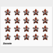 lustig gekackt Emoji Stern-Aufkleber (Blatt)