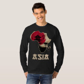 Lustig Gemischtes Afrika Asien T-Shirt (Vorne ganz)