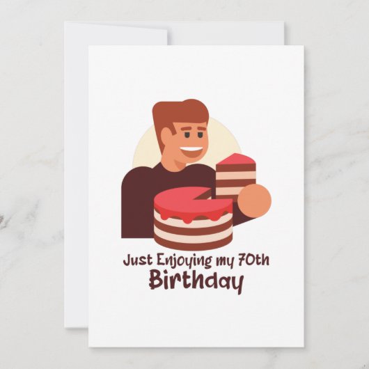 lustig, gerade beim Genießen meiner 70. Redewendun Save The Date (Vorderseite)