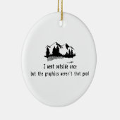 Lustig ging Grafik-Computerspiel der Außenseite Keramik Ornament (Rechts)