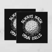 Lustig-golf Einladung (Vorne/Hinten)