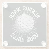 Lustig-golf Glasuntersetzer (Rückseite)
