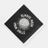 Lustig-golf Serviette (Ecke)