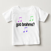 Lustig got Brahms bunten Entwurf Baby T-shirt (Vorderseite)