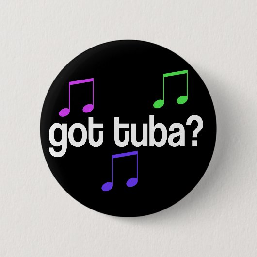 Lustig got Tuba-Musik-Knopf Button (Vorderseite)