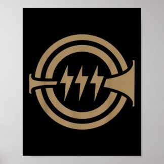 Lustig Gottes Plan Trompete Und Donner Symbol G Poster