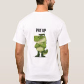 Lustig Grumpy Krokodil Charakter Geschenk T-Shirt (Rückseite)